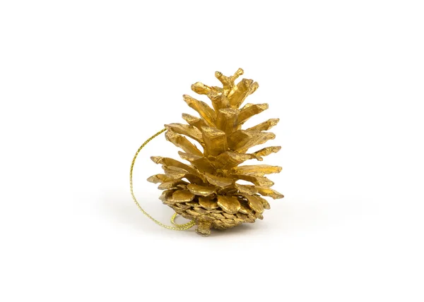 Christmas gold bump isolated on white — Stock Photo, Image