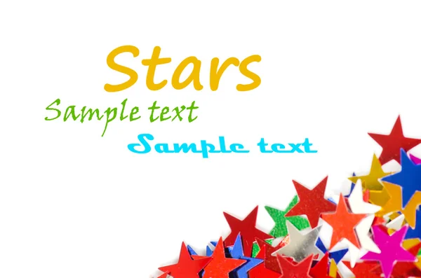 Colored stars background for your text on photo, and other. — Stock Photo, Image