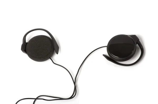 Earphones on a white background — Stock Photo, Image