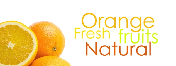 Twee en een half sinaasappelen — Stockfoto