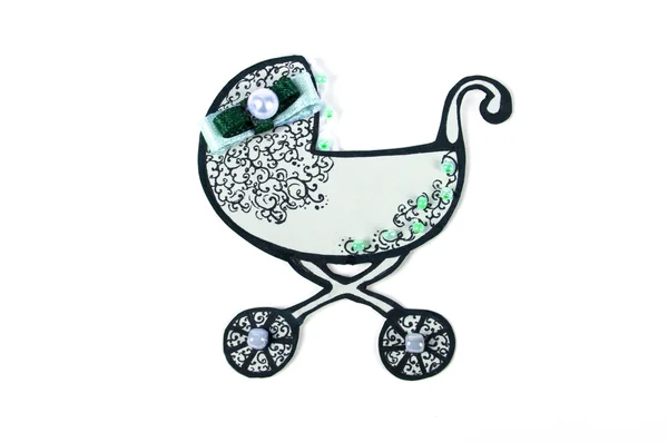 Dekorativ barnvagn — Stockfoto