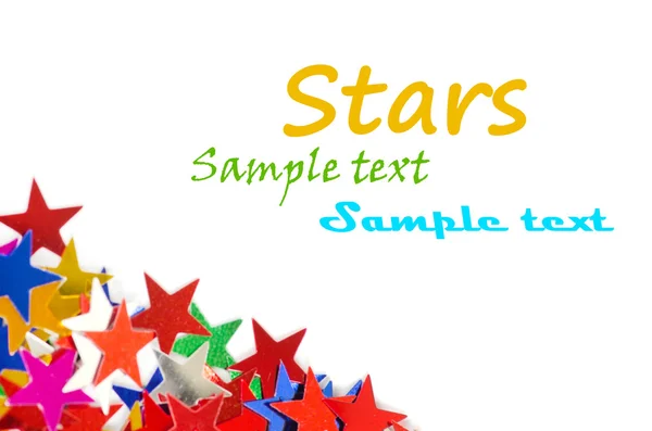 Colored stars background for your text on photo, and other. — Stock Photo, Image