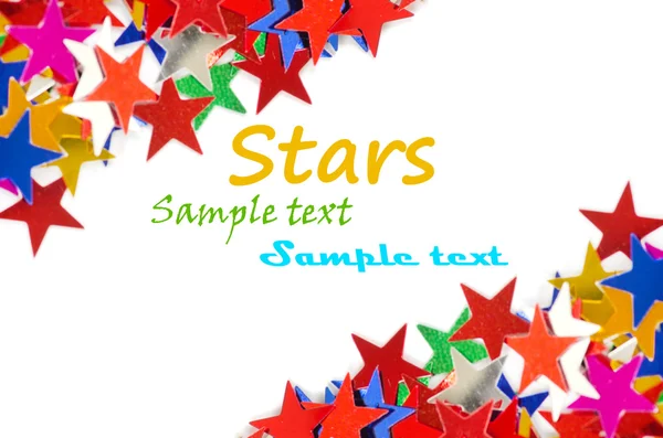 Colored stars background for your text on photo, and other. — Stock Photo, Image