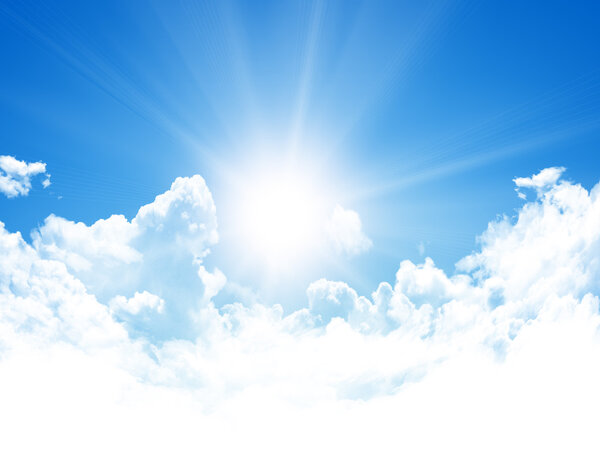 Голубой фон неба