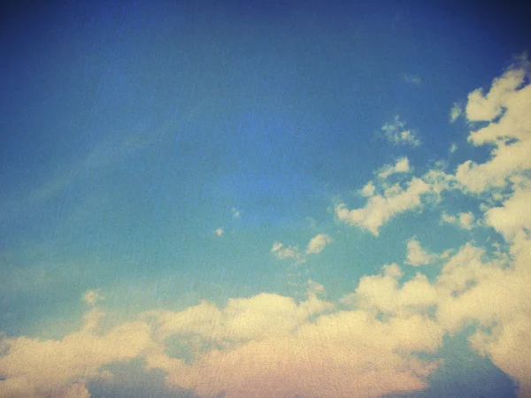 Retro image of cloudy sky — Stock Photo, Image