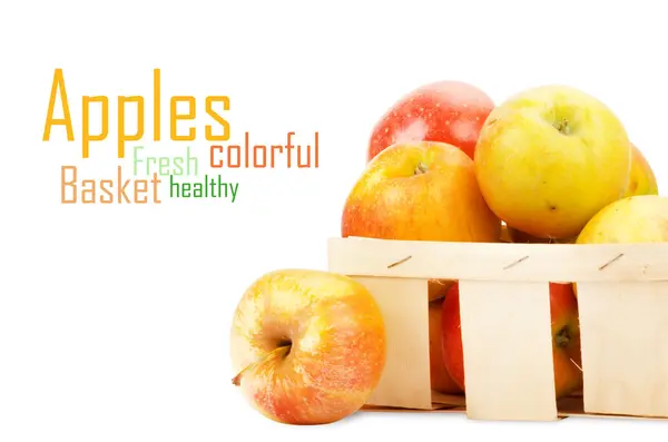 Fresh and colorful apples — Stock Photo, Image