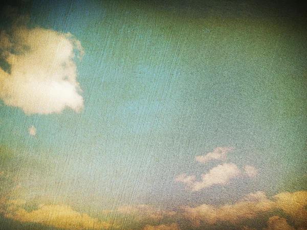 Retro image of cloudy sky — Stock Photo, Image