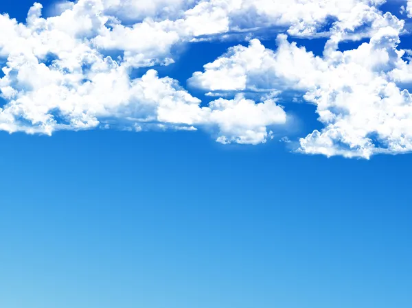 Blue sky background with tiny clouds — Stock Photo, Image