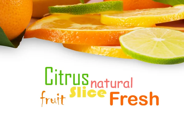 Citrus sliced fruit — Stock Photo, Image