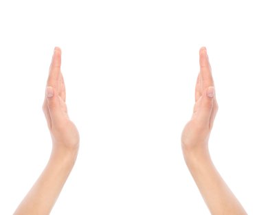 açılan kadının elleri