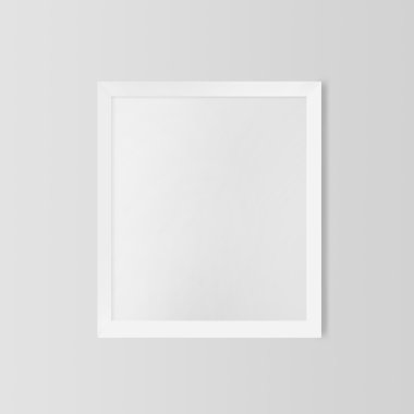 boş çerçeve beyaz bir duvar üzerinde