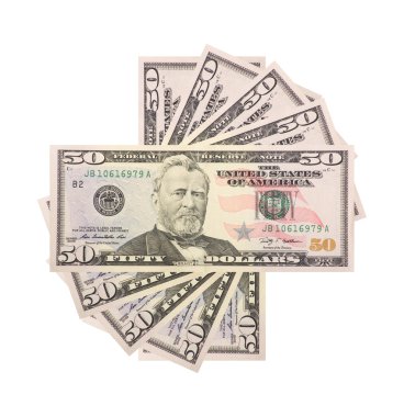 fan, üzerinde beyaz izole dolar