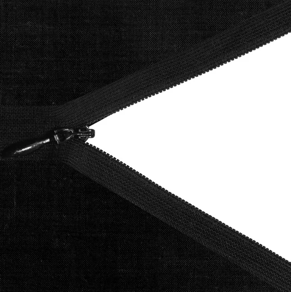 Застібку-блискавку з чорного — стокове фото
