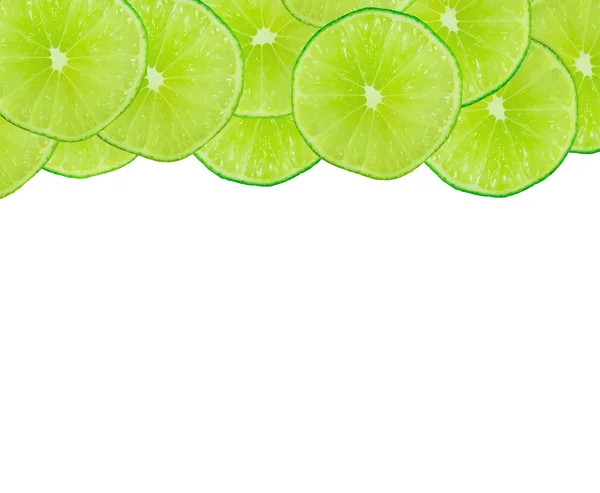 Lime slices background — Stock Photo, Image