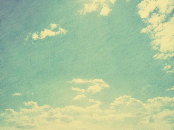 Grunge afbeelding van blauwe hemel. — Stockfoto