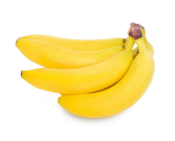 Bunch van bananen geïsoleerd op witte achtergrond — Stockfoto