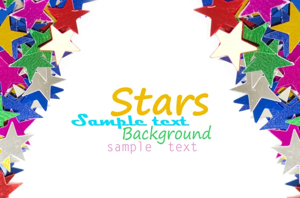 Colored stars background for your text on photo, and other. — Stock Photo, Image