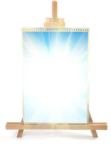 Artist easel and frame — Stock Photo, Image