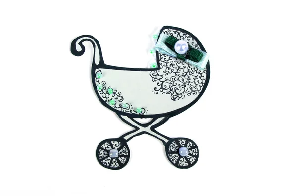 Decoratieve pram — Stockfoto