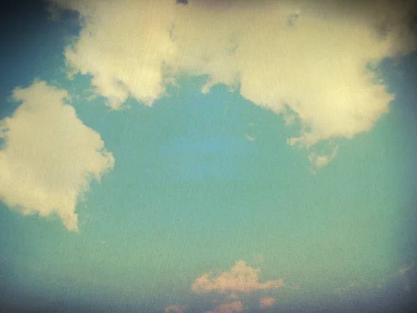 Retro image of cloudy sky — Stock Photo, Image