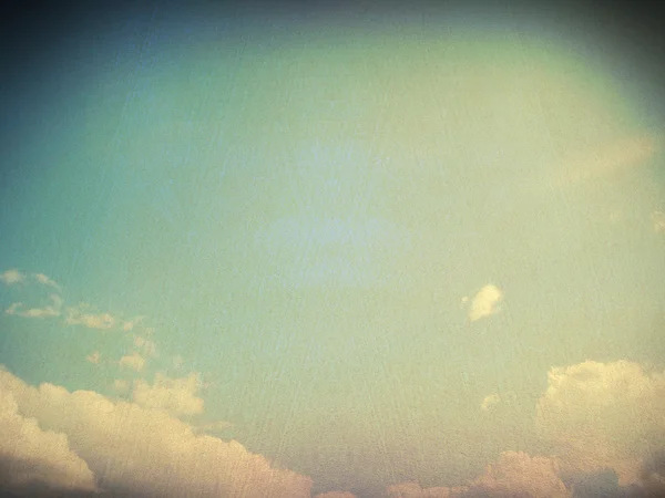 Retro image of cloudy sky — Stock Photo, Image