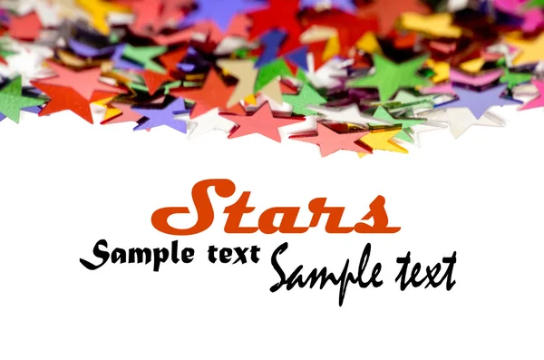 Colored stars background for your text on photo, and other. — Stock Photo, Image