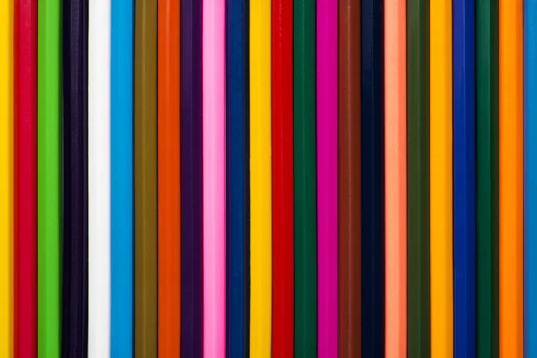 Fondo de lápices de madera de colores para la creatividad de los niños —  Fotos de Stock