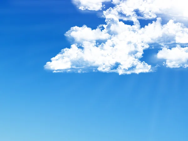 Blue sky background with tiny clouds — Stock Photo, Image