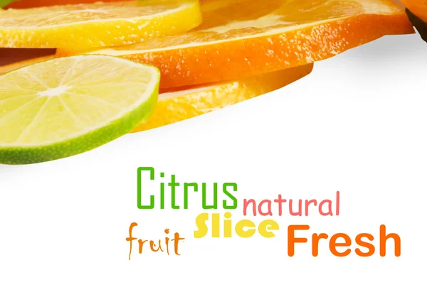 Skivade citrusfrukter — Stockfoto