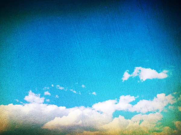 Retro image of cloudy sky — Stock Photo, Image