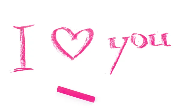 I Love You words — Stock Photo, Image
