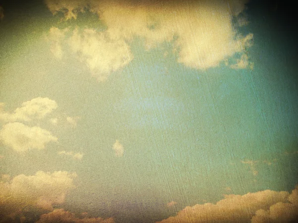 Retro image of cloudy sky — Stock Photo, Image