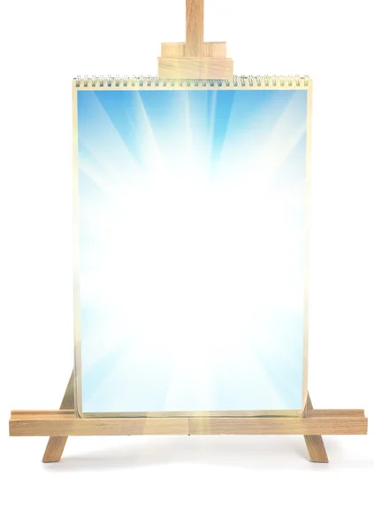 Artist easel and frame — Stock Photo, Image