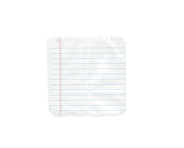 Blank note pad isolated on white — Stock Photo, Image