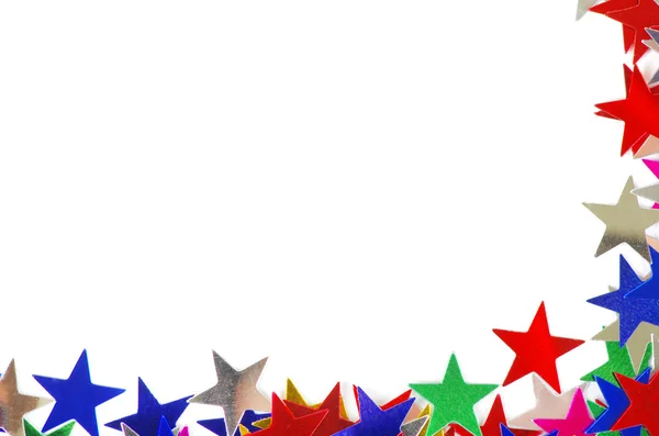 Estrelas coloridas fundo — Fotografia de Stock