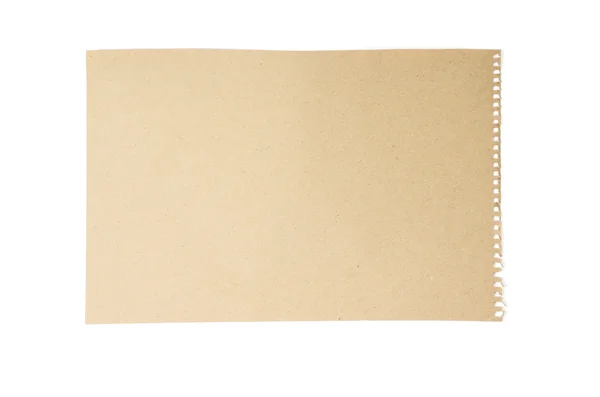 Yuvarlak kağıt içinde beyaz arka plan ile delik — Stok fotoğraf
