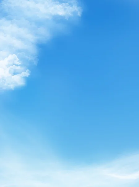 Blue sky is covered by white clouds — Stock Photo, Image