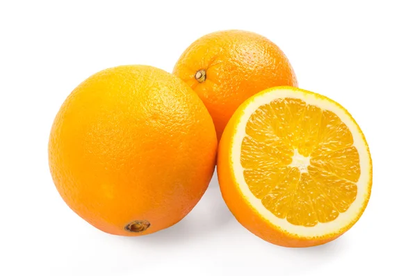 Два с половиной апельсина — стоковое фото