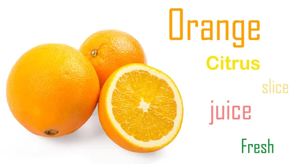 两个半橘子 — 图库照片