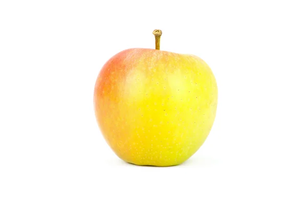 Yellow apple on white background — Stock Photo, Image