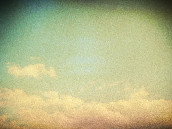 Retro image of cloudy sky — Stock Photo, Image