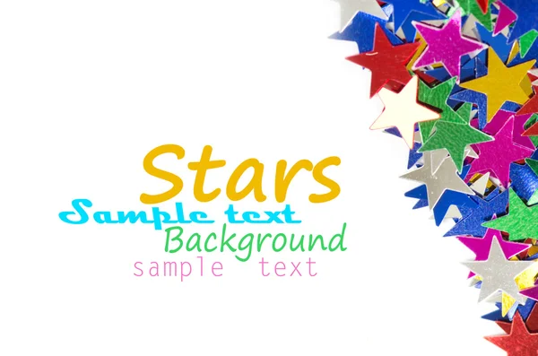 Colored stars background for your text on photo, and other. — Stock Photo, Image