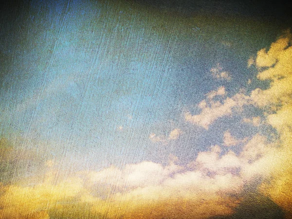 Retro image of cloudy sky — Stock Photo, Image