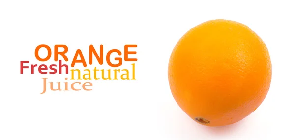 白地に孤立したオレンジ — ストック写真