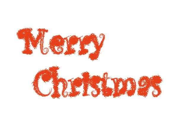 Merry christmas words on white background — Stock Photo, Image