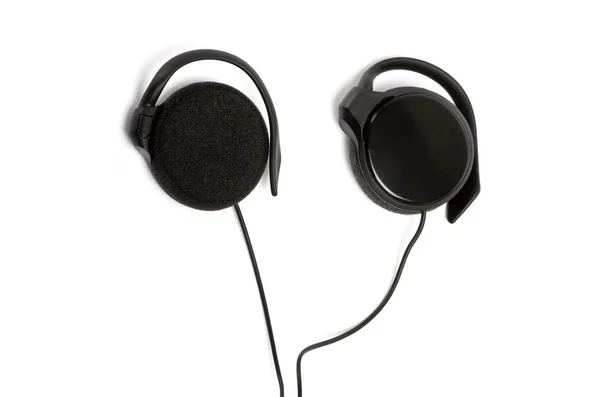 Fones de ouvido isolados em branco — Fotografia de Stock