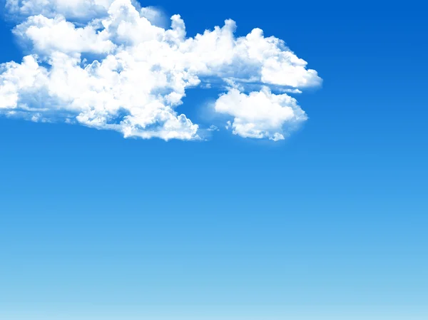 Blue sky background with tiny clouds — Stock Photo, Image