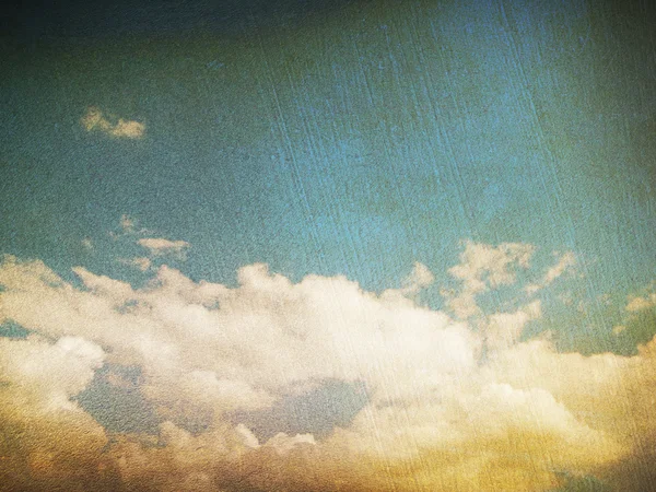 Retro image of cloudy sky — Stock Photo, Image