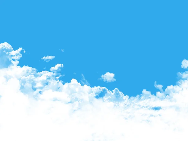蓝天，乌云，阳光 — 图库照片