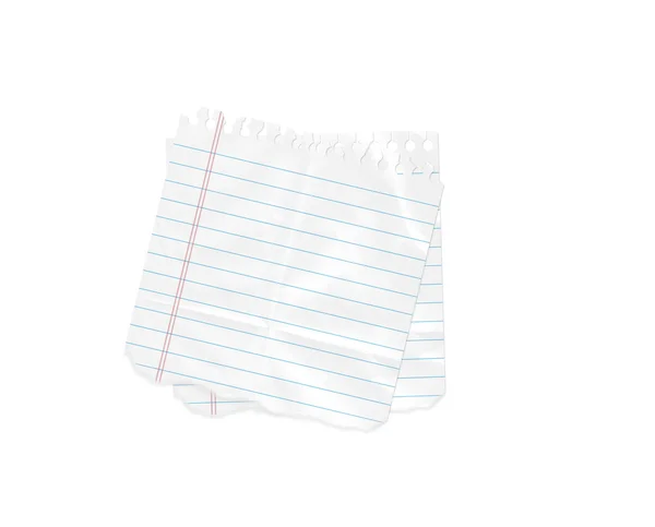 Bloco de notas em branco isolado no branco — Fotografia de Stock